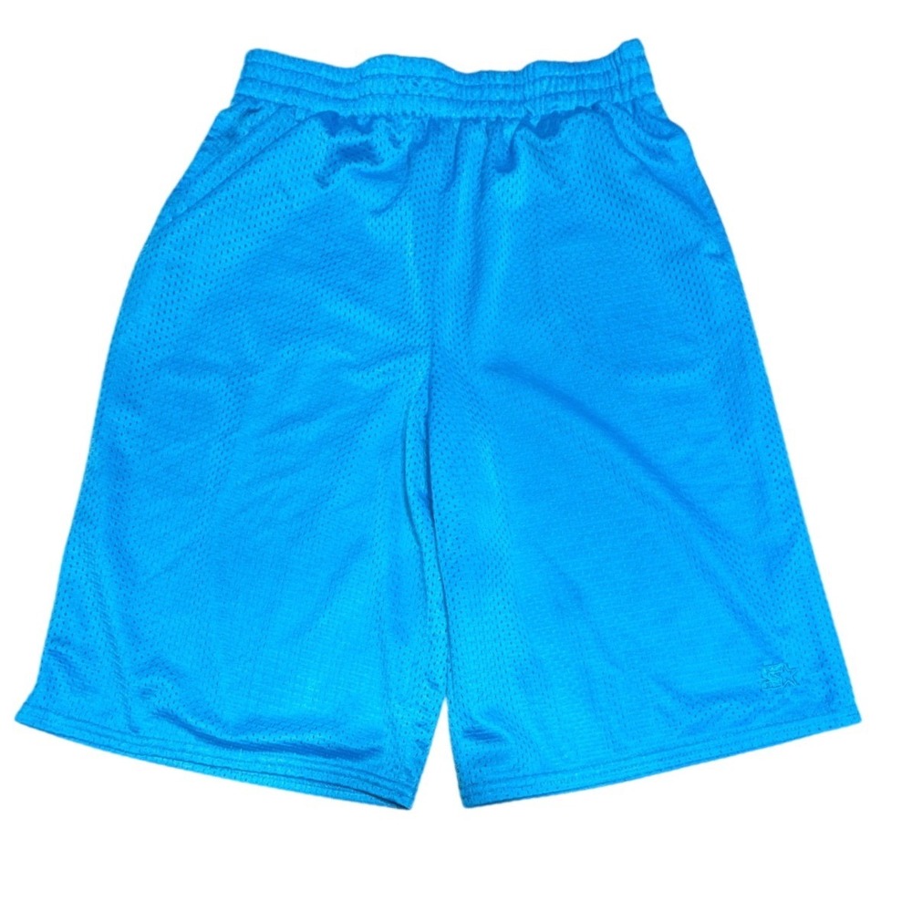 Starter Basketball Shorts Kids 14 16 Mesh Breathable Blue Athletic Gym Sportswea